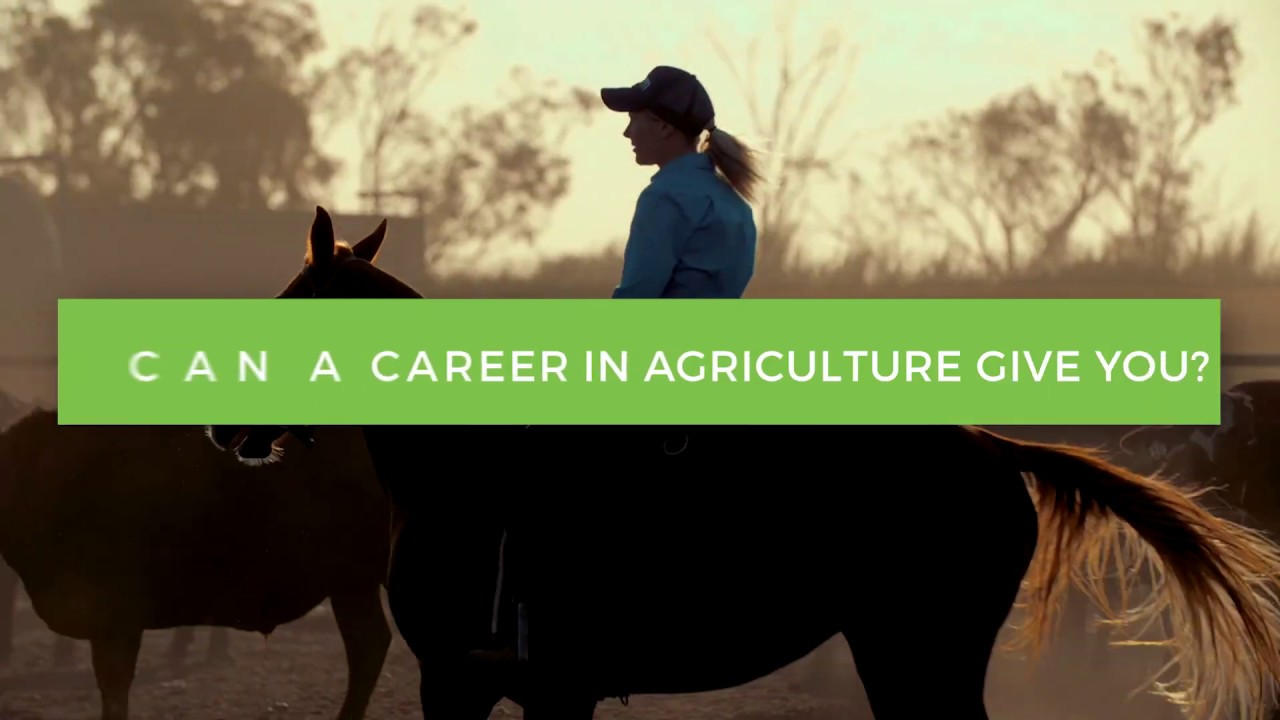 What can a career in agriculture give you?