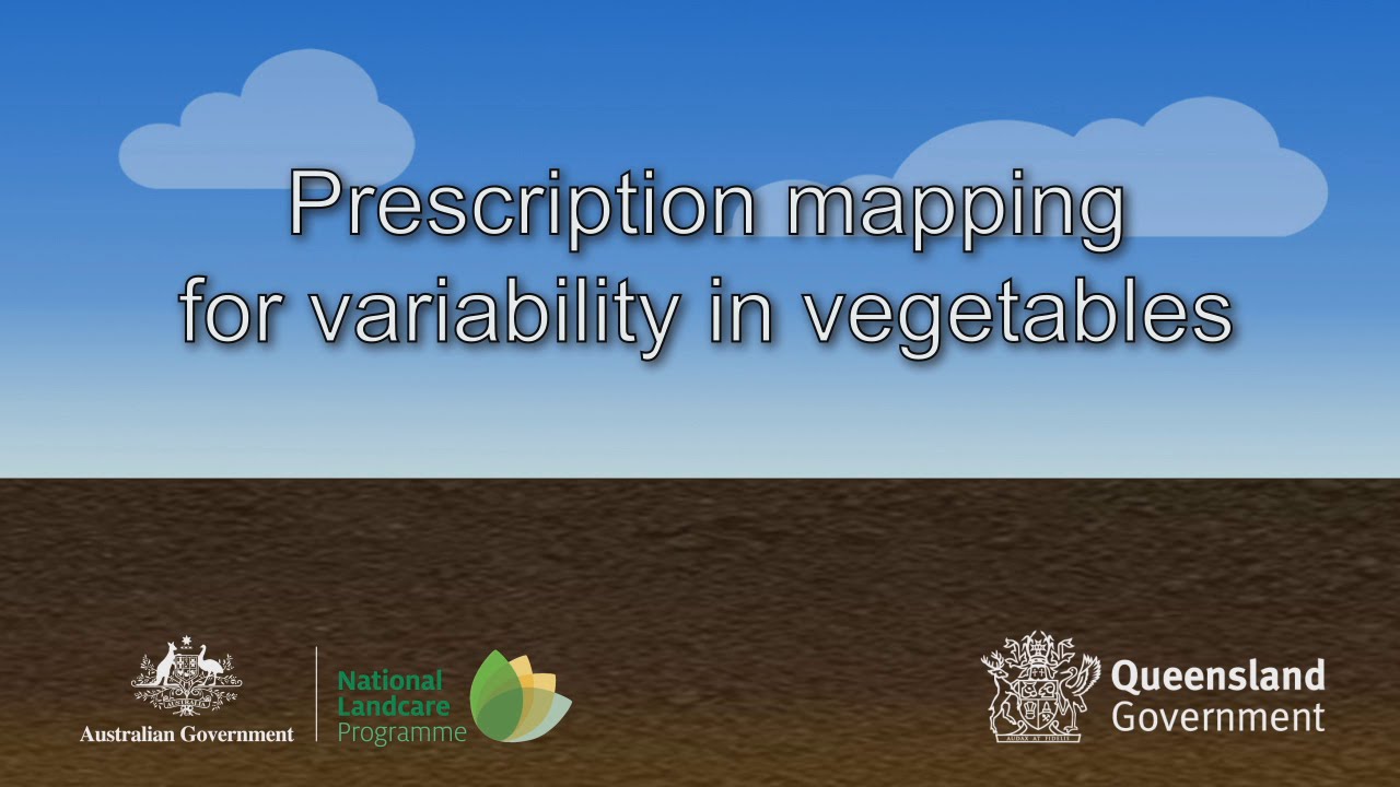 Prescription mapping for variability in vegetables