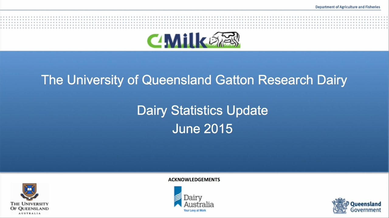 The University of Queensland Gatton dairy update : June 2015