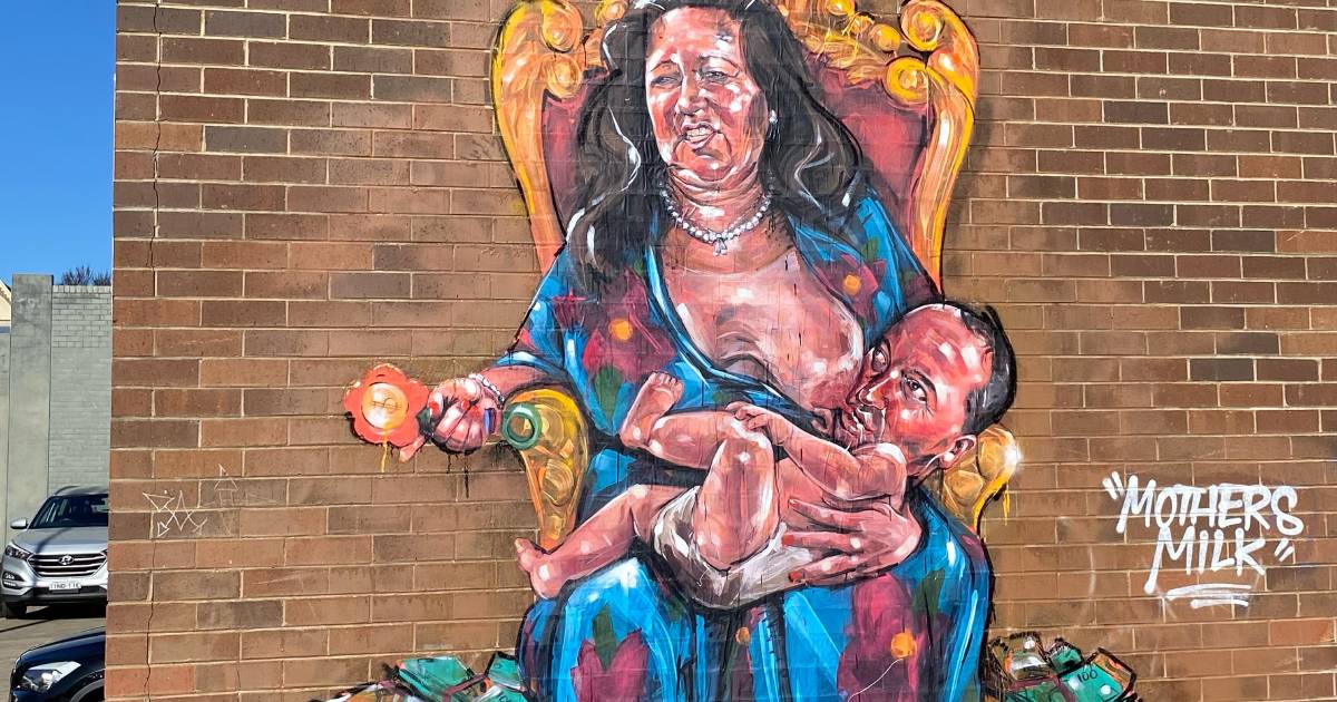 'Classic stitch up': guerilla artist installs anti-Barnaby mural