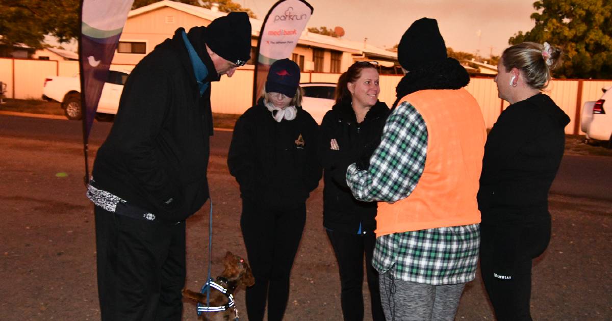 Mount Isa parkrunners defy a cool start