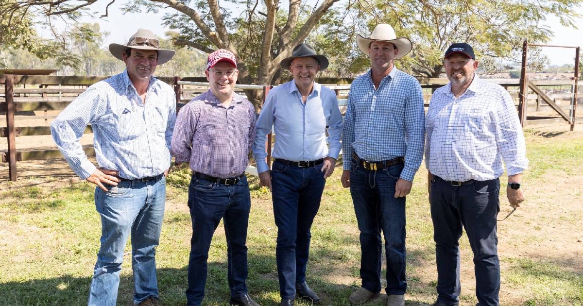 PM visits CQ cattle property, as biosecurity and labour talks continue