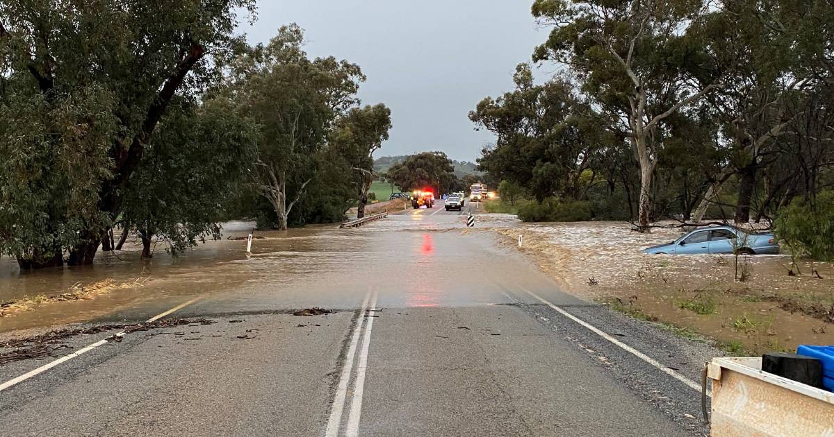 Farmer rescues driver after flash flooding