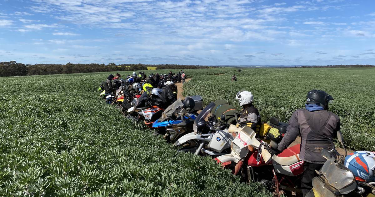 Riders rev up for crop tour