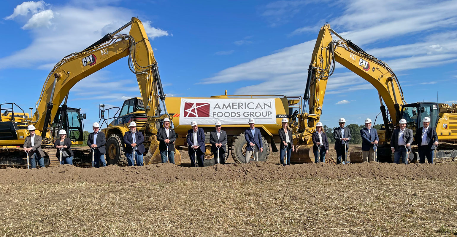 American Foods Group turns shovel on new beef processing plant