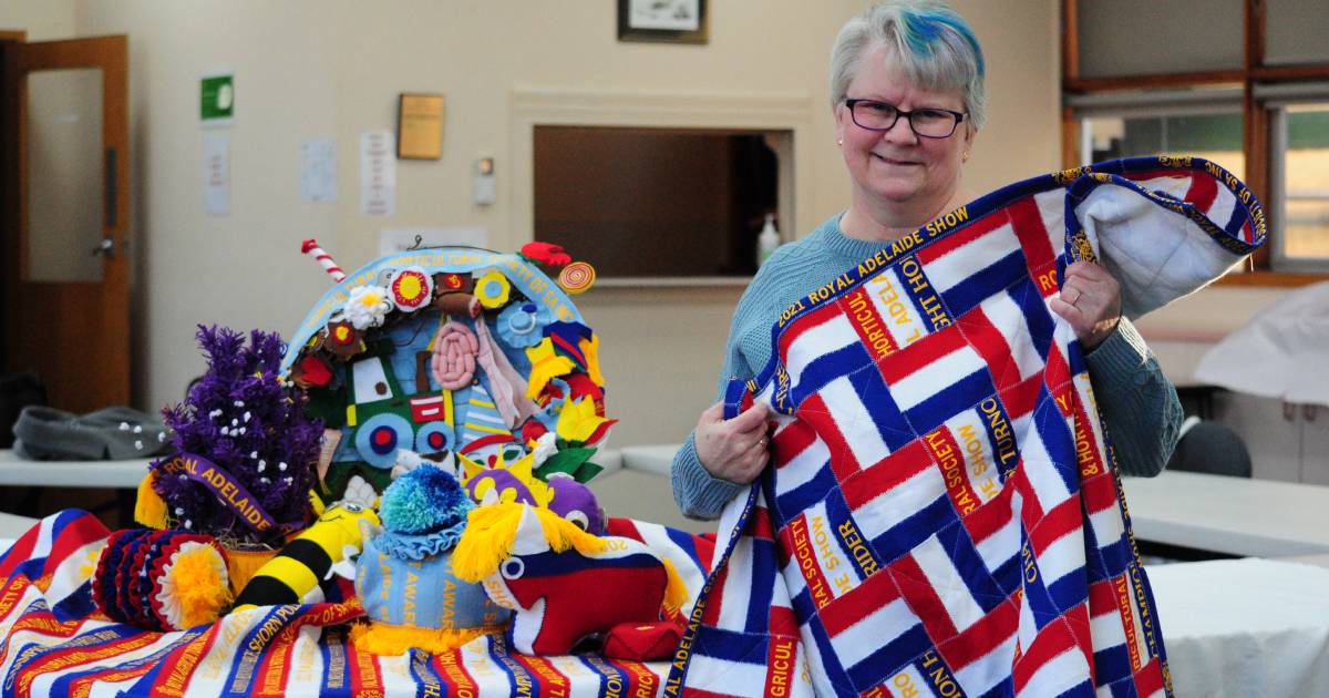 Royal Show ribbons recycled into award-worthy art