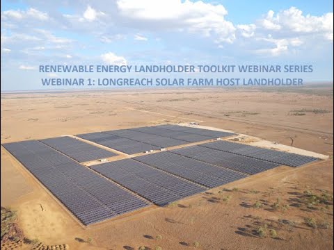 Renewable Energy Landholder Toolkit. Webinar session#1: Solar host landholder