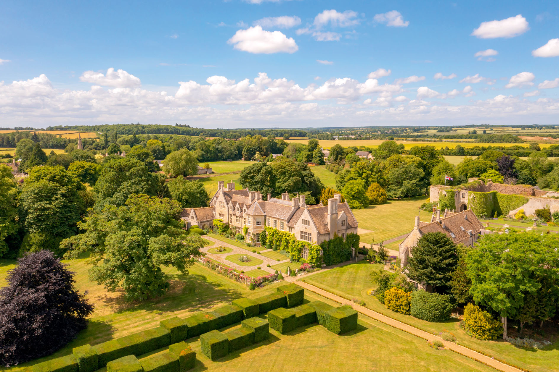 A magnificent country manor house that comes with an illegally-built 13th century castle