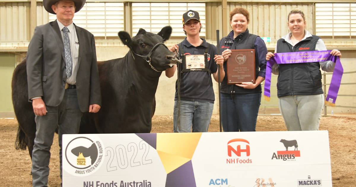 Angus Youth Roundup supreme exhibit to JSRL heifer