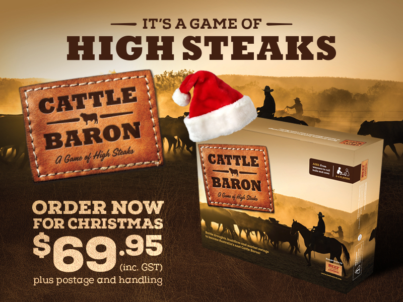 Looking for ideas for Christmas? Cattle Baron board game an ideal gift