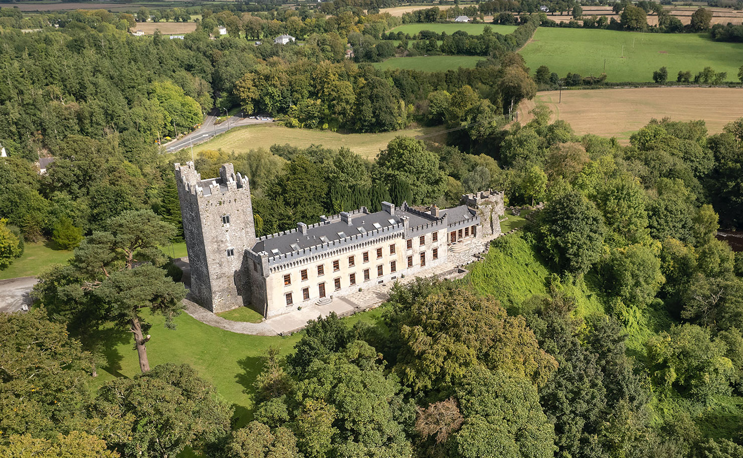 A medieval castle once besieged by Oliver Cromwell is now up for sale