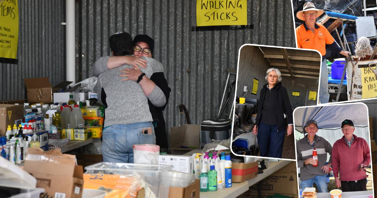 Meet the helping hands working around the clock to get Eugowra back on its feet