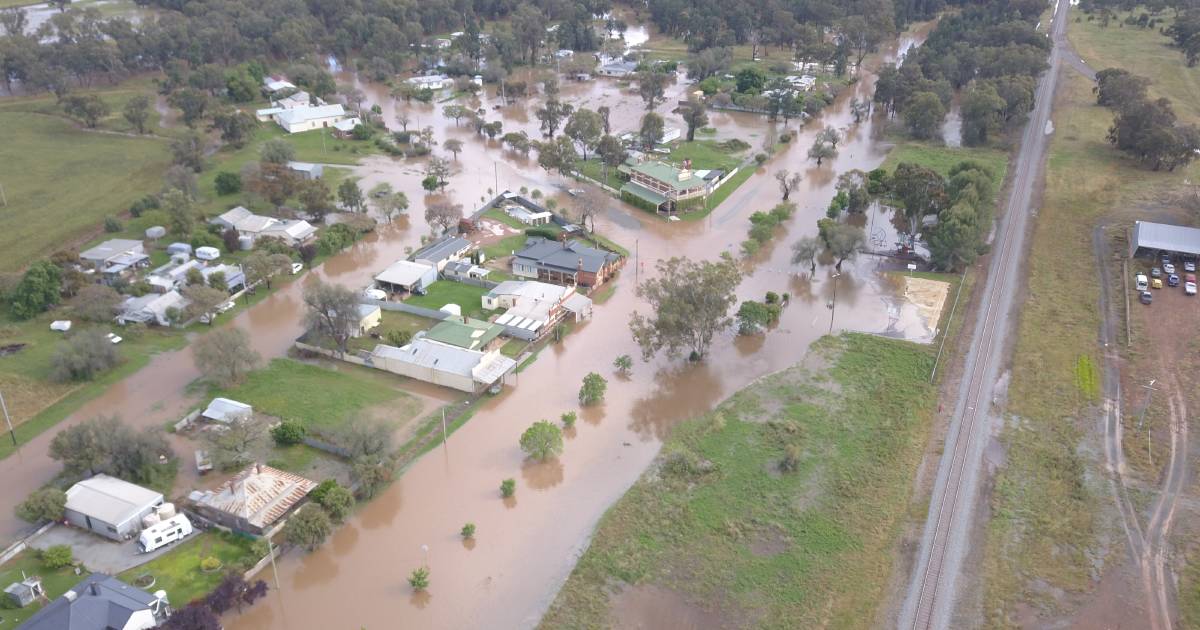 Punters wade through floodwaters to watch Melbourne Cup at country pub