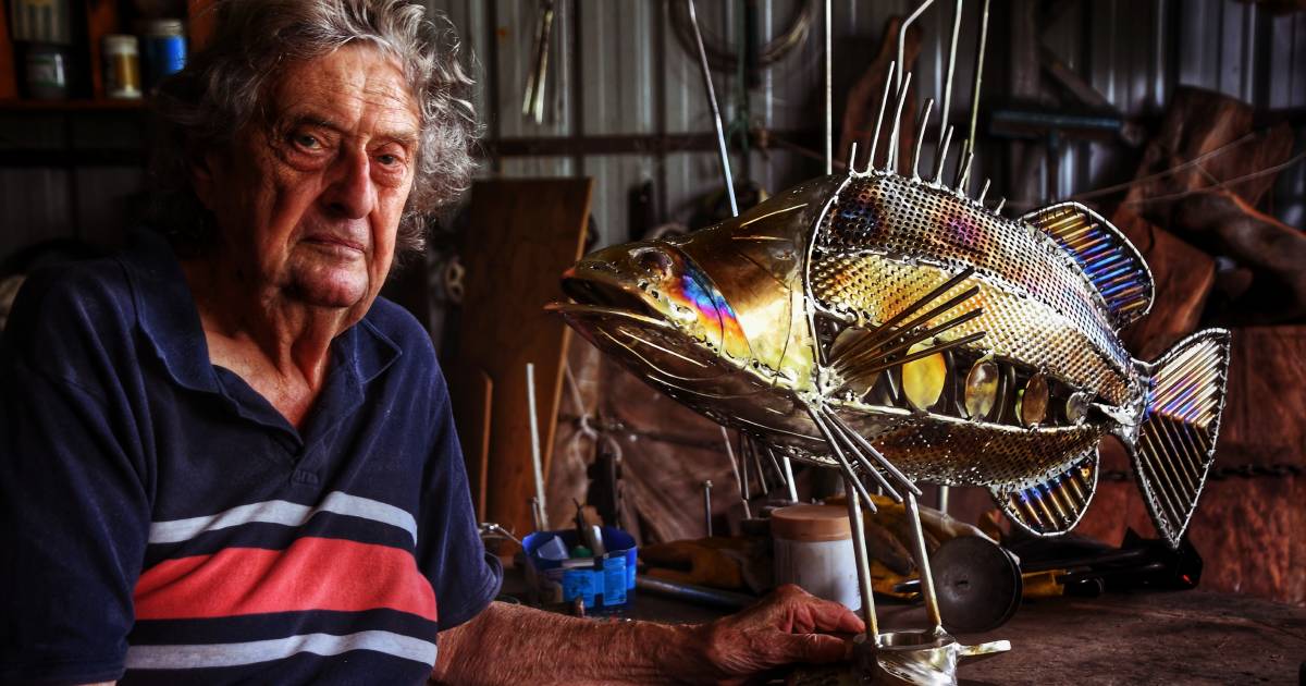 Wild blue fisherman finds peace in metal