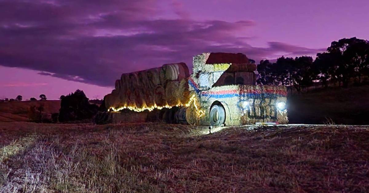 Farmers get into the Christmas spirit with giant castles, ogres and angels