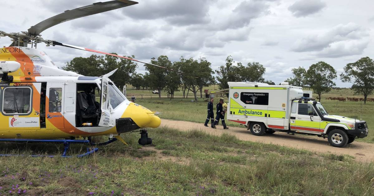 Man airlifted after horse fall in central Qld