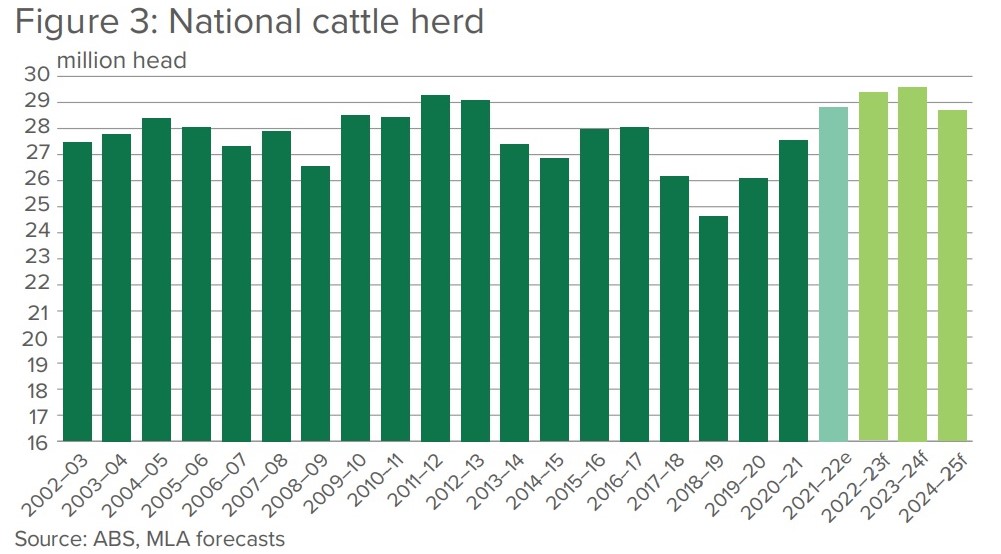 National beef herd at 28.8m, restored to 2014 levels