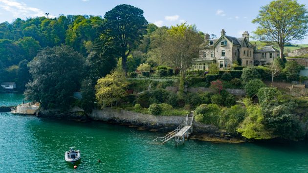 A spectacular house clinging to the water in one of the most beautiful spots around Dartmouth