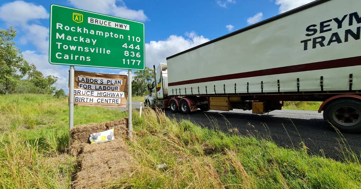 Roadside birthing protest on Bruce Hwy, as Gladstone bypass hits 201 days