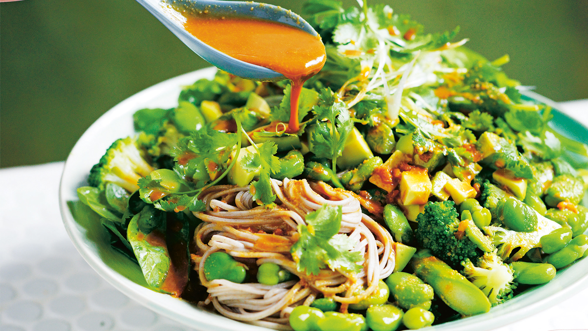 Broad Bean & Asparagus Soba Salad Recipe