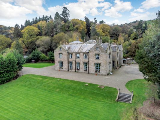 A country manor on the Welsh border with a staircase worthy of a costume drama