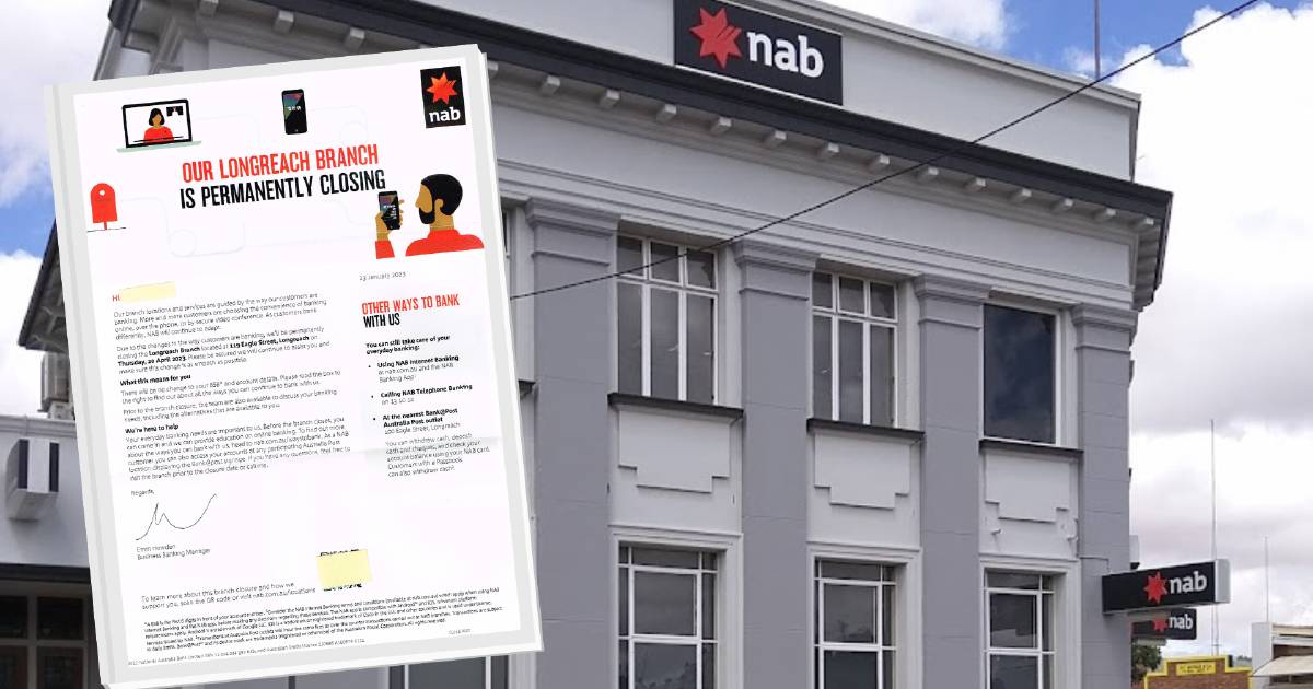 NAB to close Longreach bank