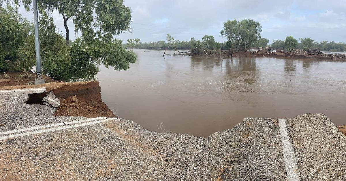 Flooded roads reconnected