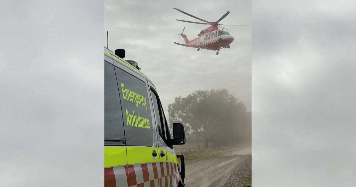 Man flown to hospital after being thrown from tractor during rollover