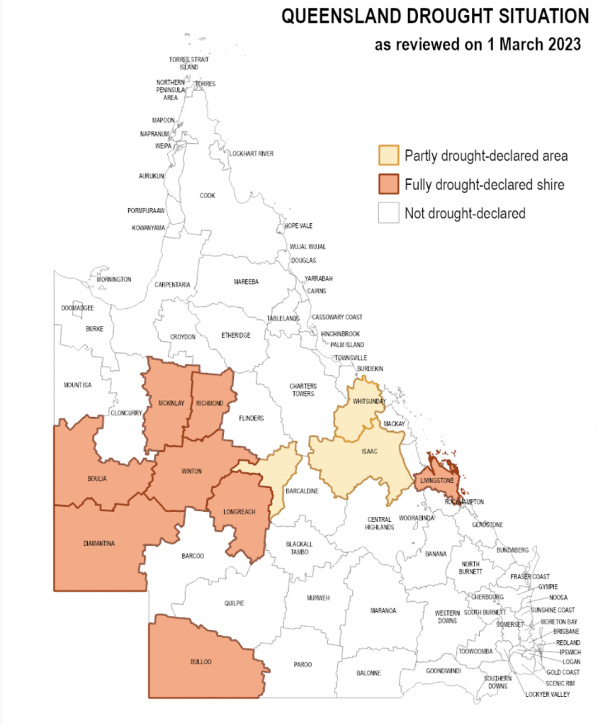 Area of Qld drought declared drops below 30pc