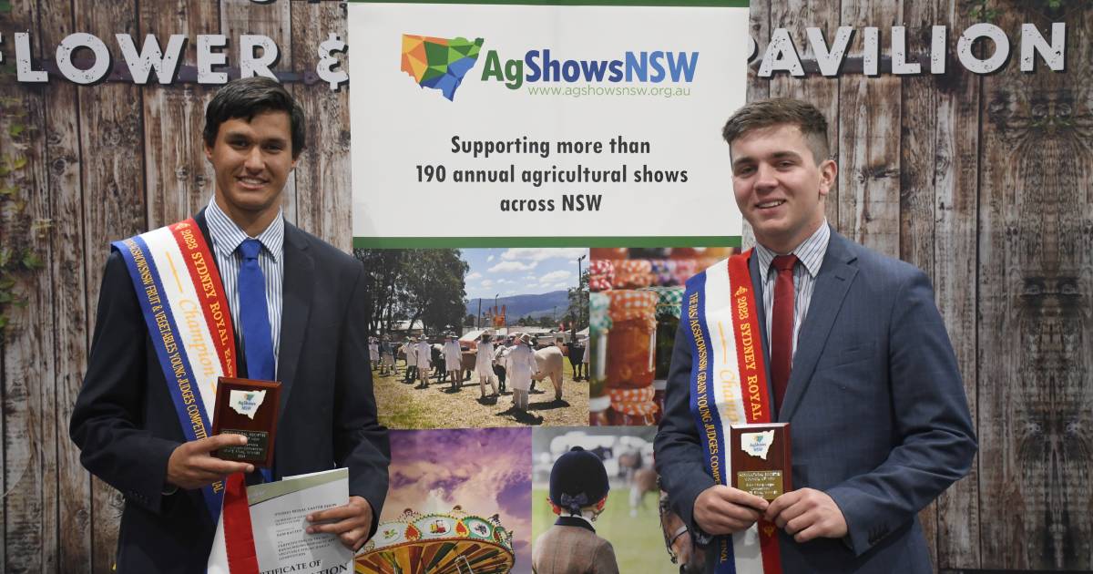 Eugowra and Rylstone young guns win Sydney Royal grain, fruit and vegetable judging