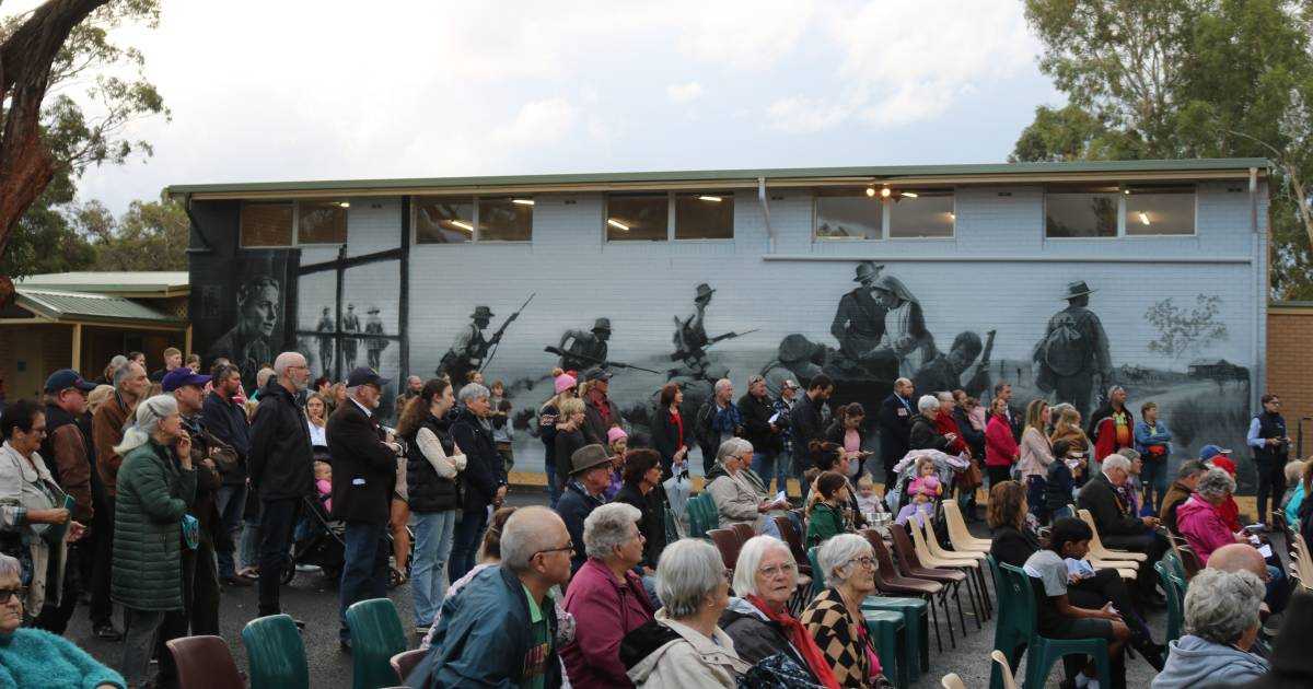 Coolup Community Hall decorated with Anzac mural | Farm Weekly