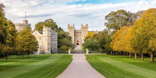 Inside Windsor Castle, by kind permission of the Sovereign