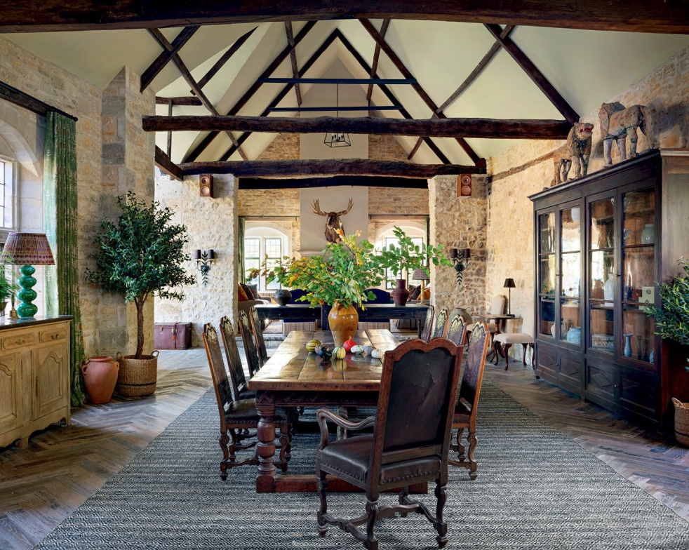 A former squash court converted into a gorgeous party barn in Gloucestershire