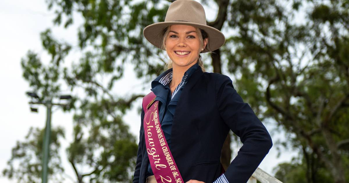 Crows Nest's Elly Close sashed Darling Downs Showgirl