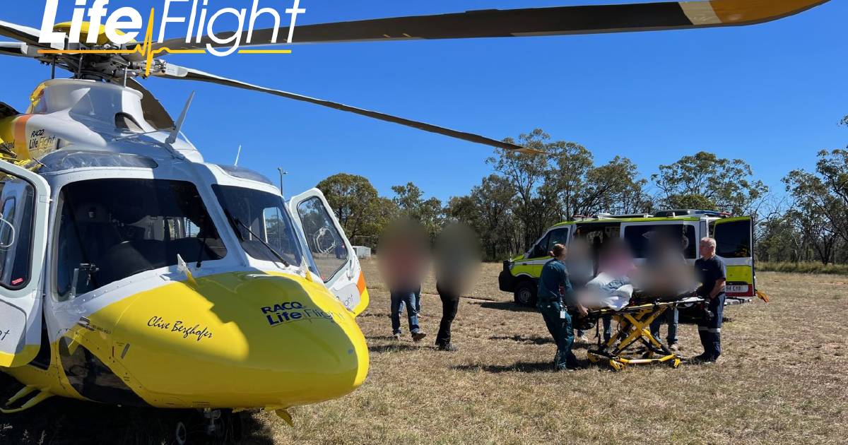 Woman flown to Toowoomba with suspected spinal injuries | Queensland Country Life