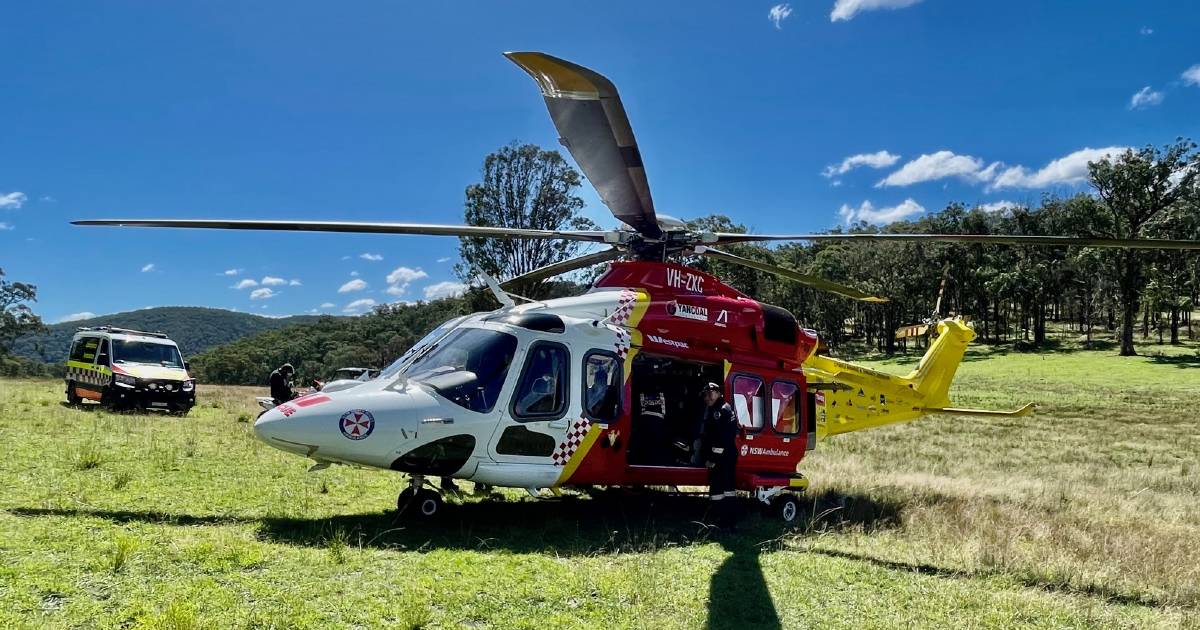 Man airlifted to hospital after seriously wounding leg in chainsaw accident near Guyra | The Land