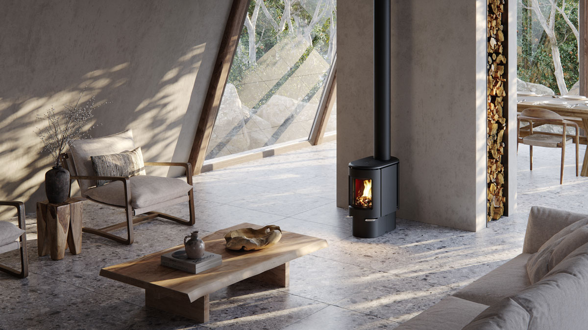 A Modern Take on European Stoves for Wood Heating