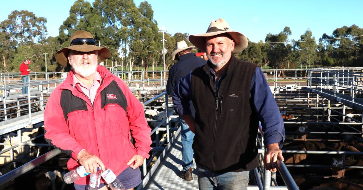 A happy crowd of buyers at Boyanup