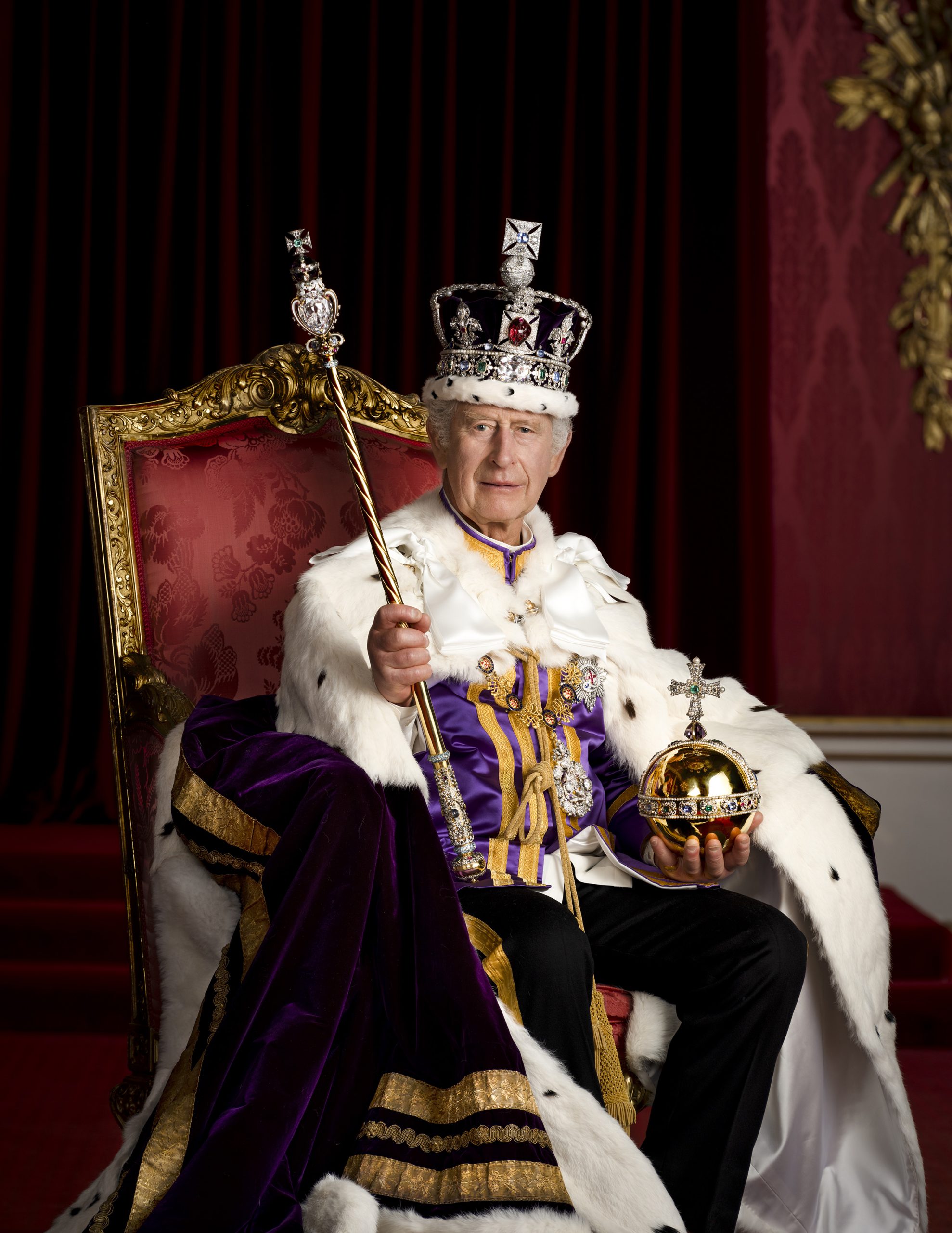 The official Coronation Portraits of King Charles III