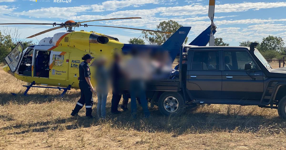 Man airlifted to Mount Isa after Julia Creek mustering accident