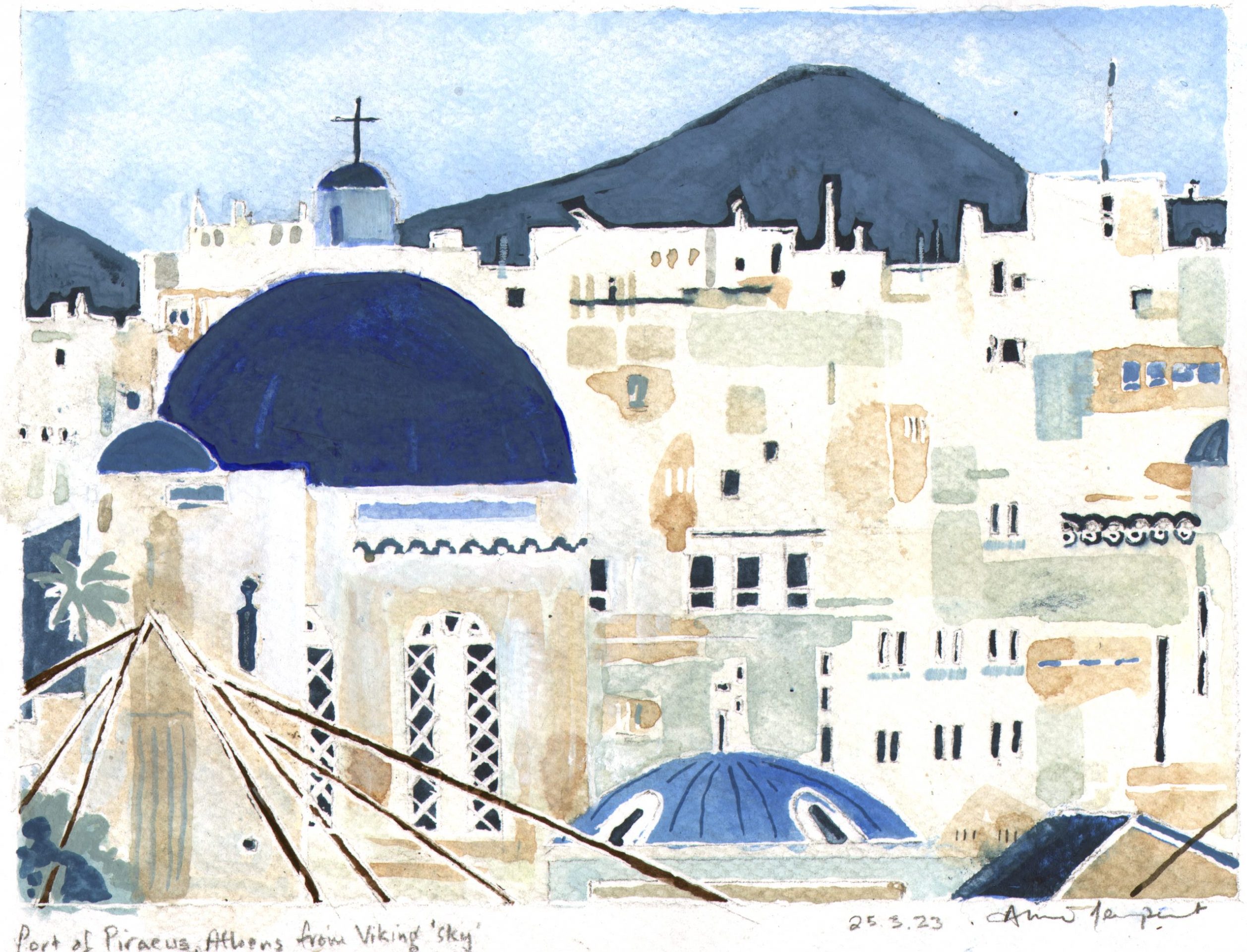 Tottering-by-Gently abroad: Annie Tempest’s paintings of a cruise around the Mediterranean