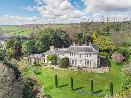 A grand Georgian villa in Cornwall with grace, charm and its own waterfalls