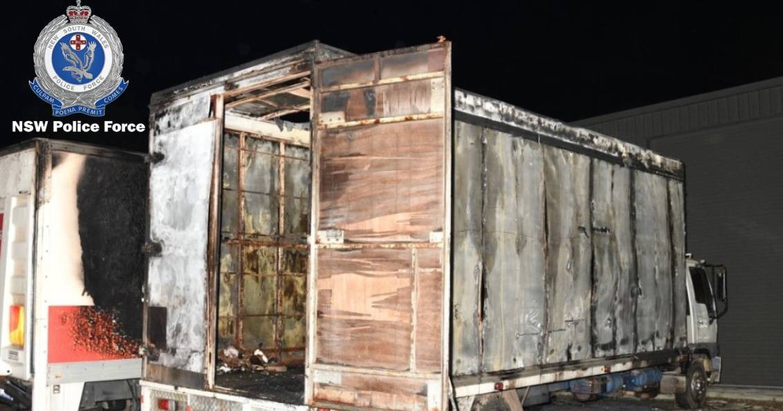 Police seek assistance after four trucks set on fire in two separate attacks