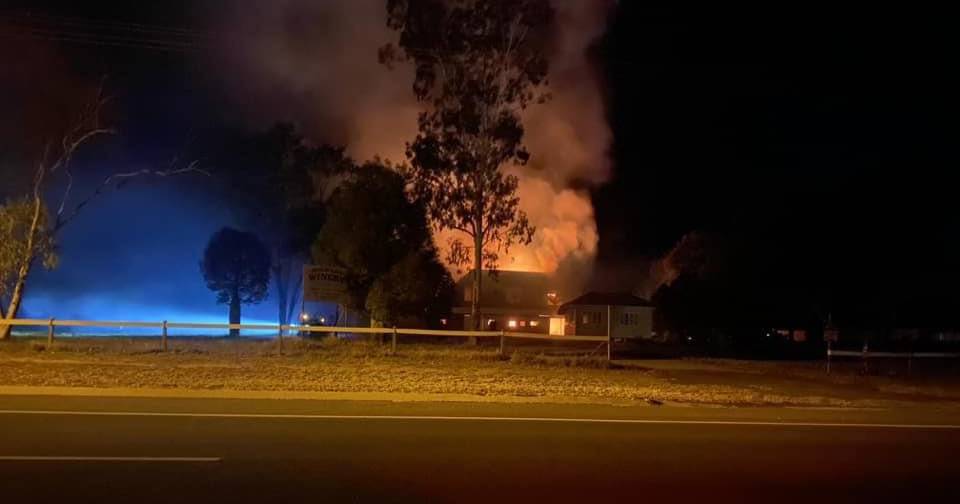 Firefighters rush to Queensland's oldest winery