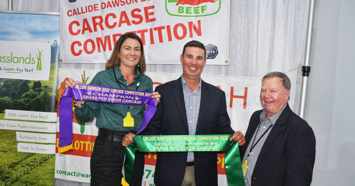 Grassfed steer entries secure carcase comp victory for Theodore's Surawski family