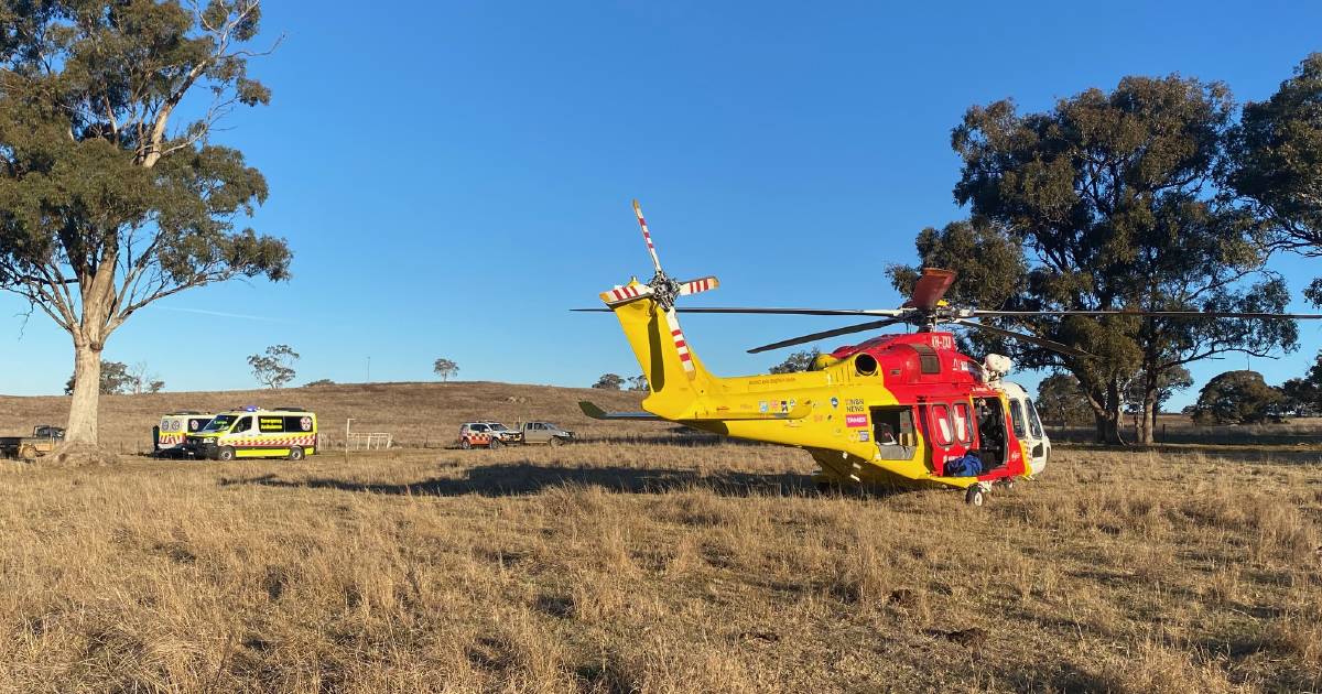 Man airlifted to hospital following incident with bull on Central West property