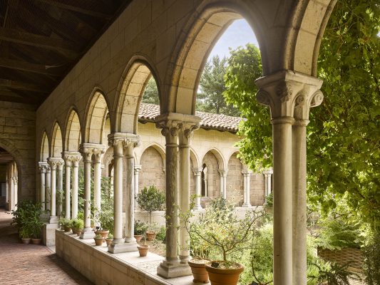 The medieval cloisters moved stone-by-stone to Manhattan, thanks to the infinitely deep pockets of the Rockefellers