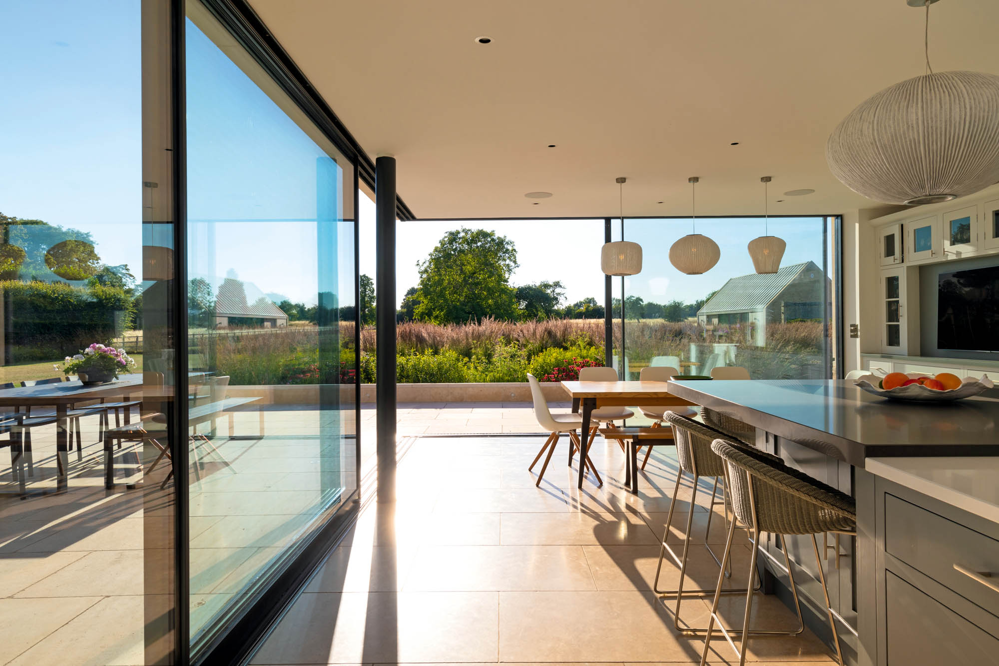 The kitchen so spectacular that an entire new garden was planted to make the most of the view