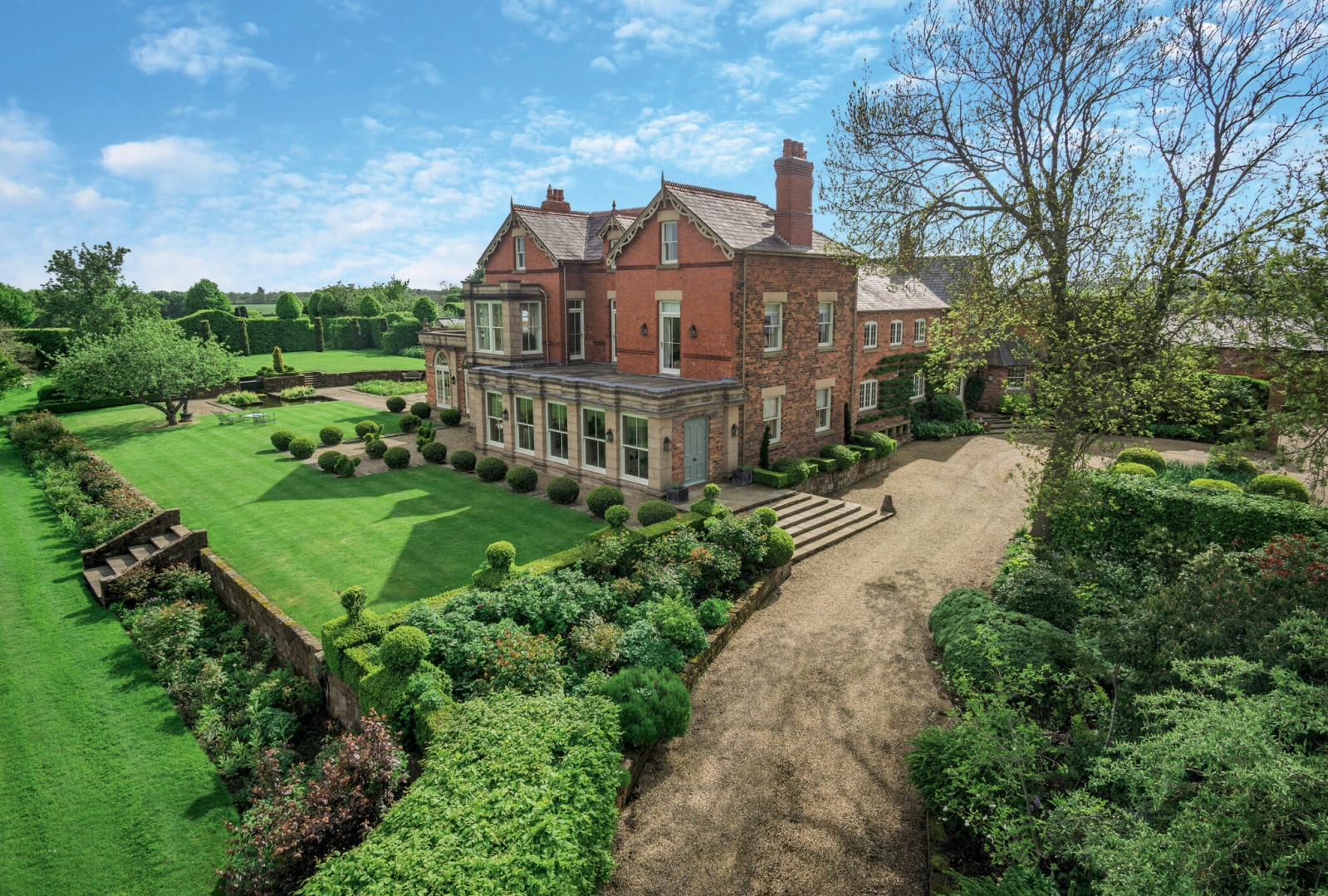 A dreamy south Cheshire mansion with elegance, grace, land and superb stables