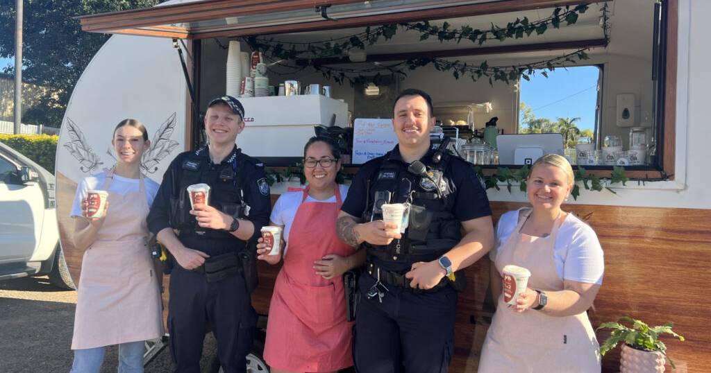 Mount Isa police deliver key safety message through coffee cups